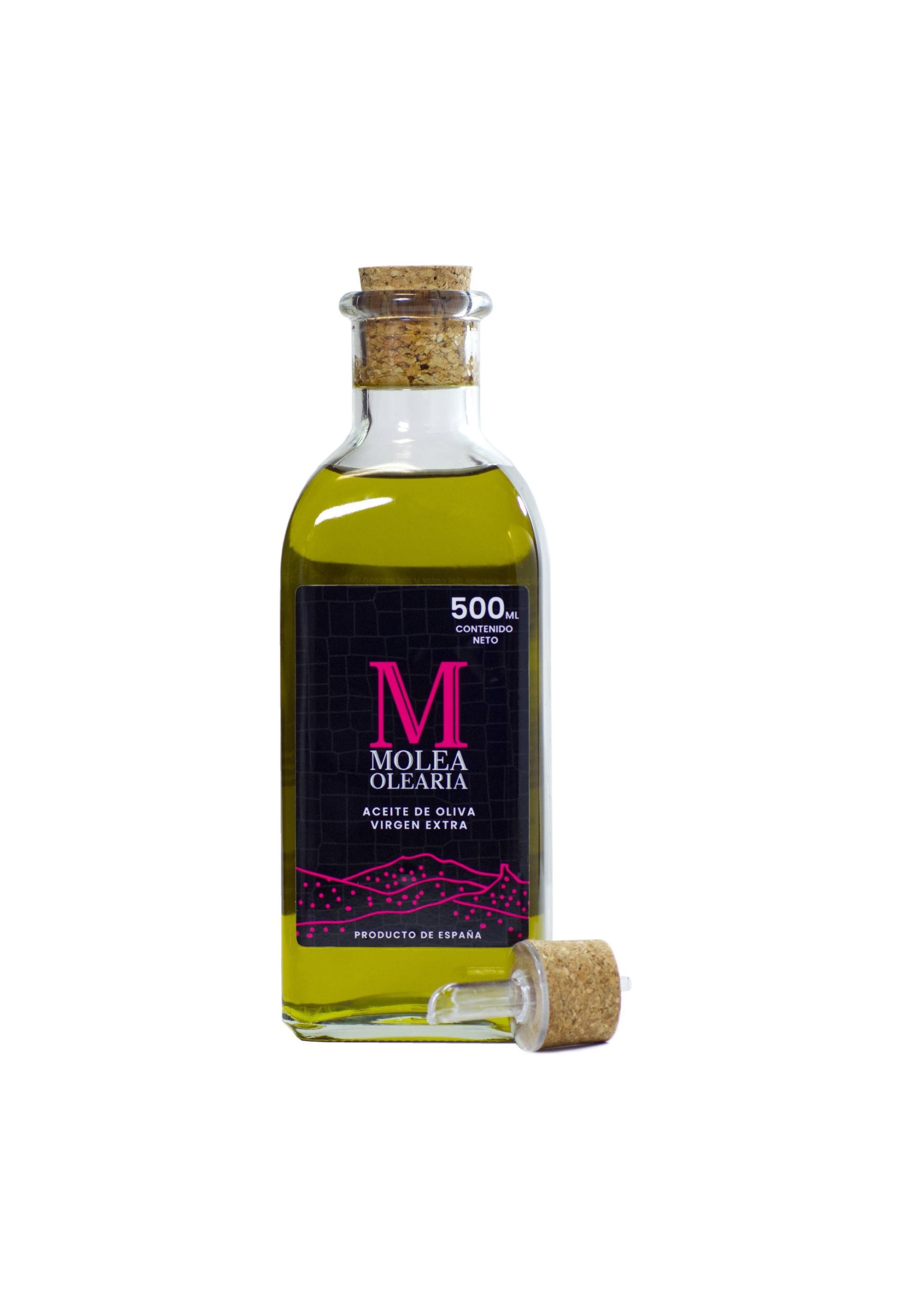 Frasca vidrio 500ml con dosificador aceite de oliva virgen extra